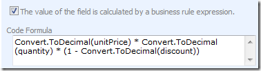 'Code Formula' in Code On Time Designer