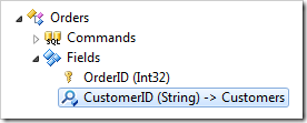 CustomerID field in Code On Time Project Explorer