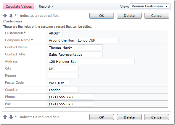 Values of fields 'City' and 'Country' are swapped. These values are also appended to the field 'Company Name'. Values of fields 'City' and 'Country' are swapped. These values are also appended to the field 'Company Name'.