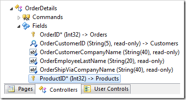 ProductID field of Order Details controller. ProductID field of Order Details controller.