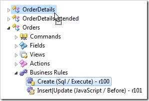 Dropping r100 business rule on Order Details controller.