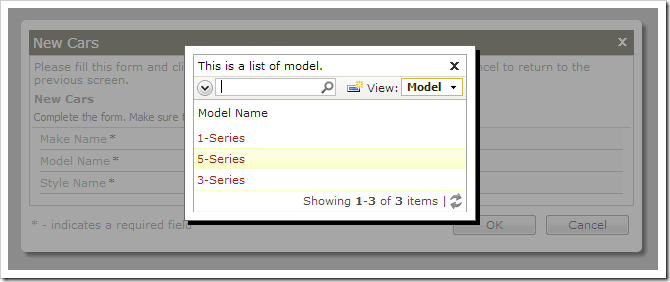 Selecting a lookup value for make.