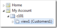 Customers1 controller instantiated as a data view on My Account page.