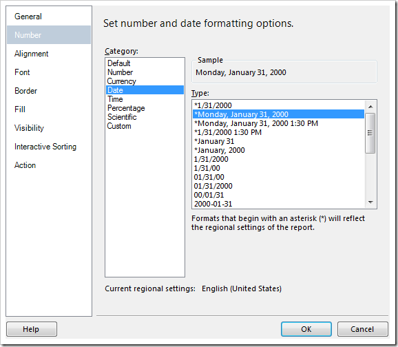 Configuring a text box as a date field. Configuring a text box as a date field.
