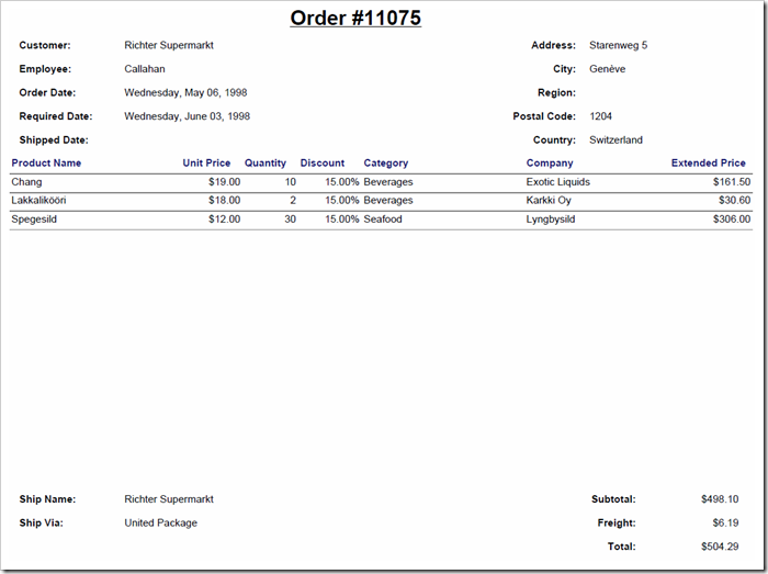 Order Report with the imperfections fixed. Order Report with the imperfections fixed.