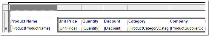 Minimizing the 'OrderID' column.