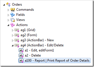 Action 'a100' of action group 'ag4' in Orders controller.