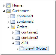 'View4' view on the Orders controller.