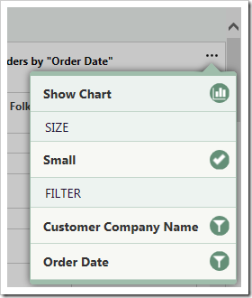 The 'Show Chart' option will restore the chart.