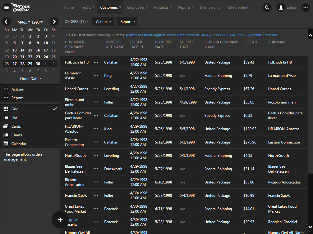 Responsive grid view style with auto-balancing in the app with Touch UI