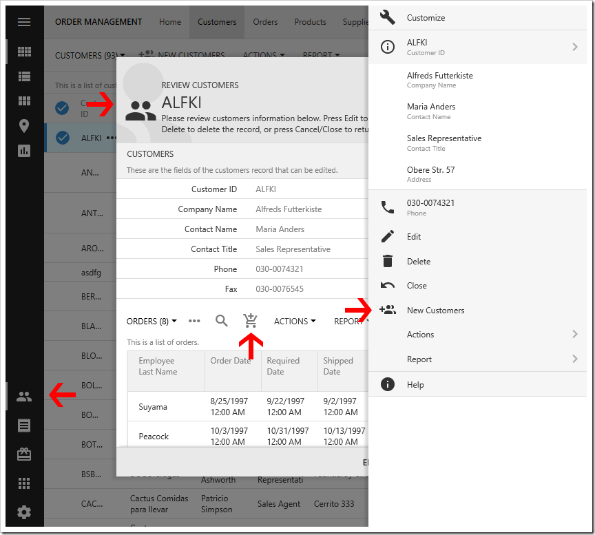 Icons used in Touch UI apps.