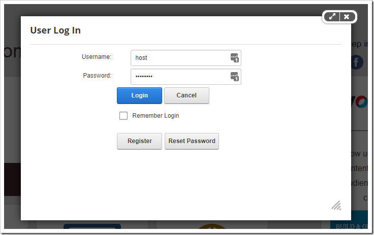 Logging into DotNetNuke with a SuperUser  account.