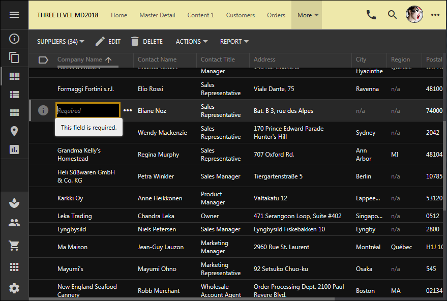 Keyboard shortcut DELETE is rejected when clearing the value of a required field in apps based on Touch UI.