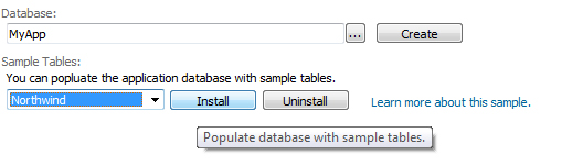 Populate Northwind sample database