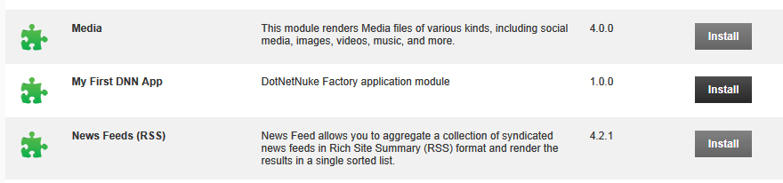 My First DNN app