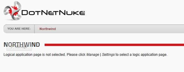 Select DotNetNuke logical page